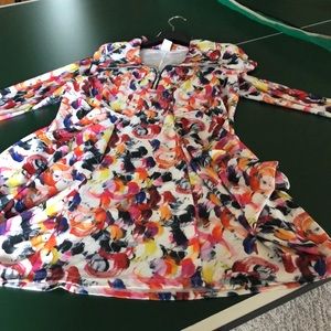 Multi color top. Size large